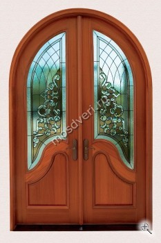 Арочная входная дверь со стеклом ВДА-1168 - купить от производителя Мосдвери Арочная входная дверь со стеклом ВДА-1168