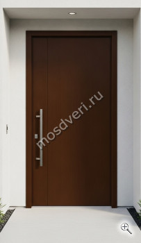 Дверь металлическая входная большая коричневая - купить от производителя Мосдвери Дверь металлическая входная большая коричневая