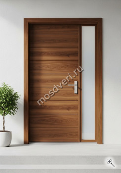 Дверь входная металлическая современная коричневая - купить от производителя Мосдвери Дверь входная металлическая современная коричневая